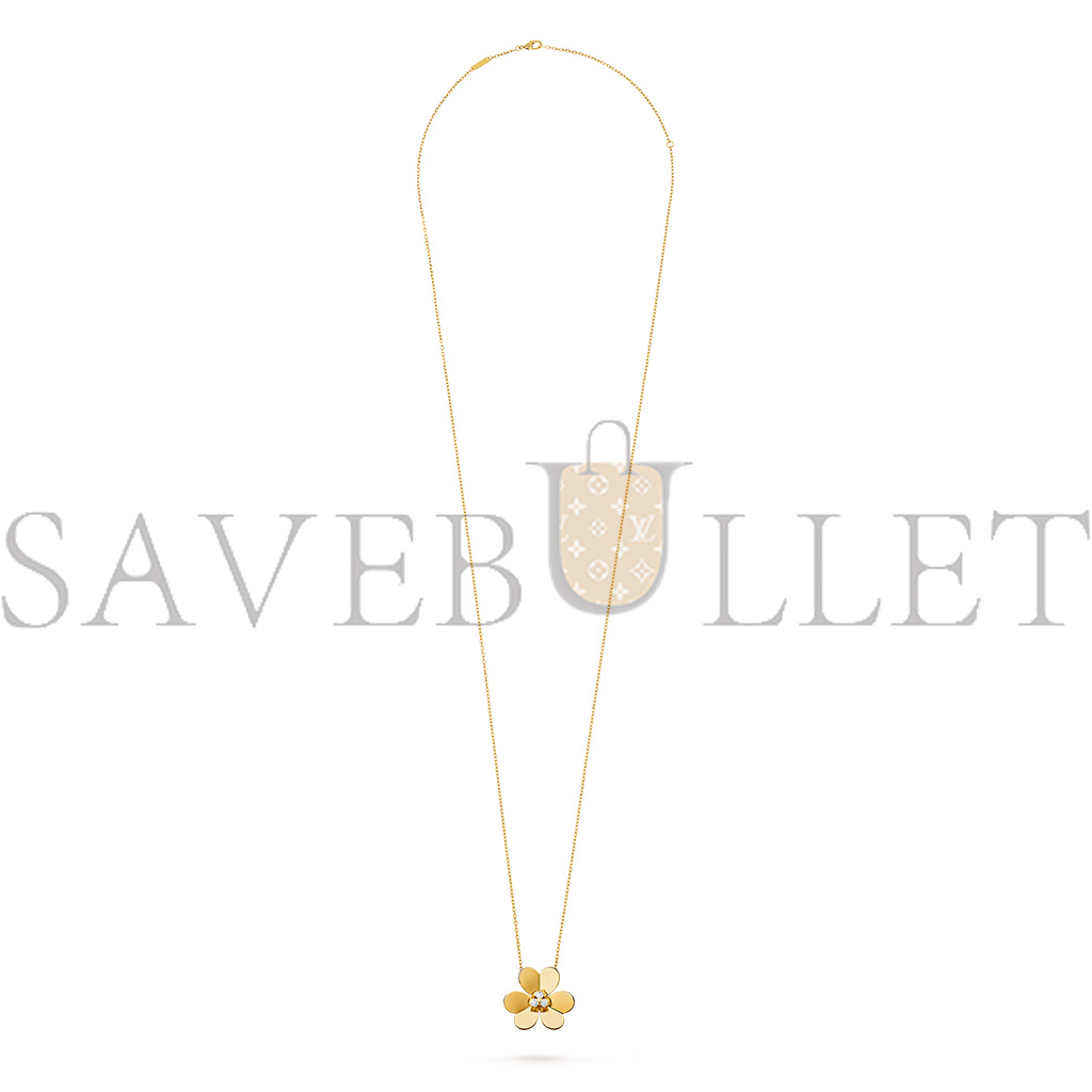 VAN CLEEF ARPELS FRIVOLE CLIP PENDANT, VERY LARGE MODEL - YELLOW GOLD, DIAMOND  VCARP2DW00